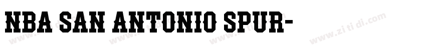 NBA San Antonio Spur字体转换